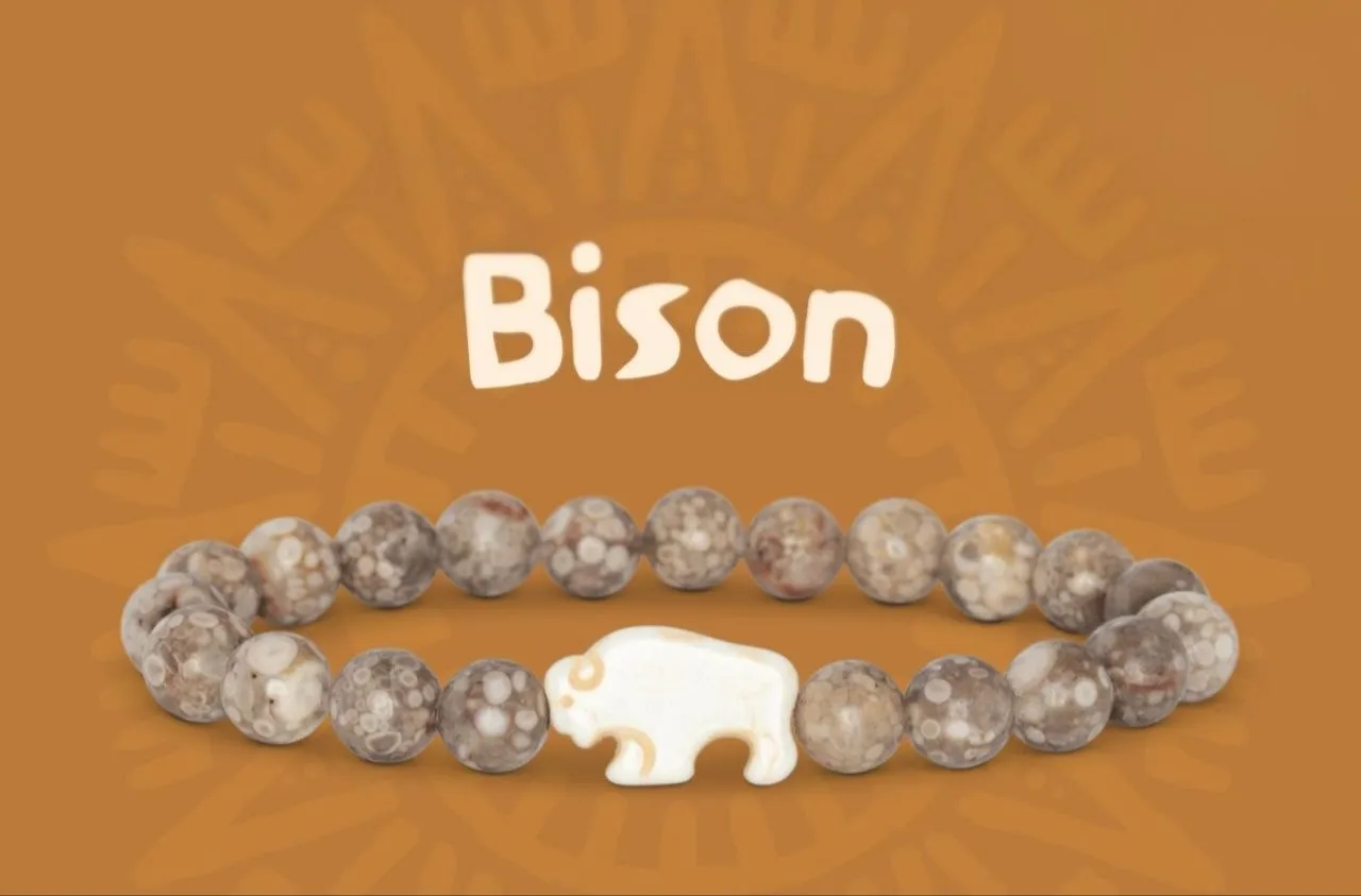 The Bison Bracelet — Сіро-бежевий