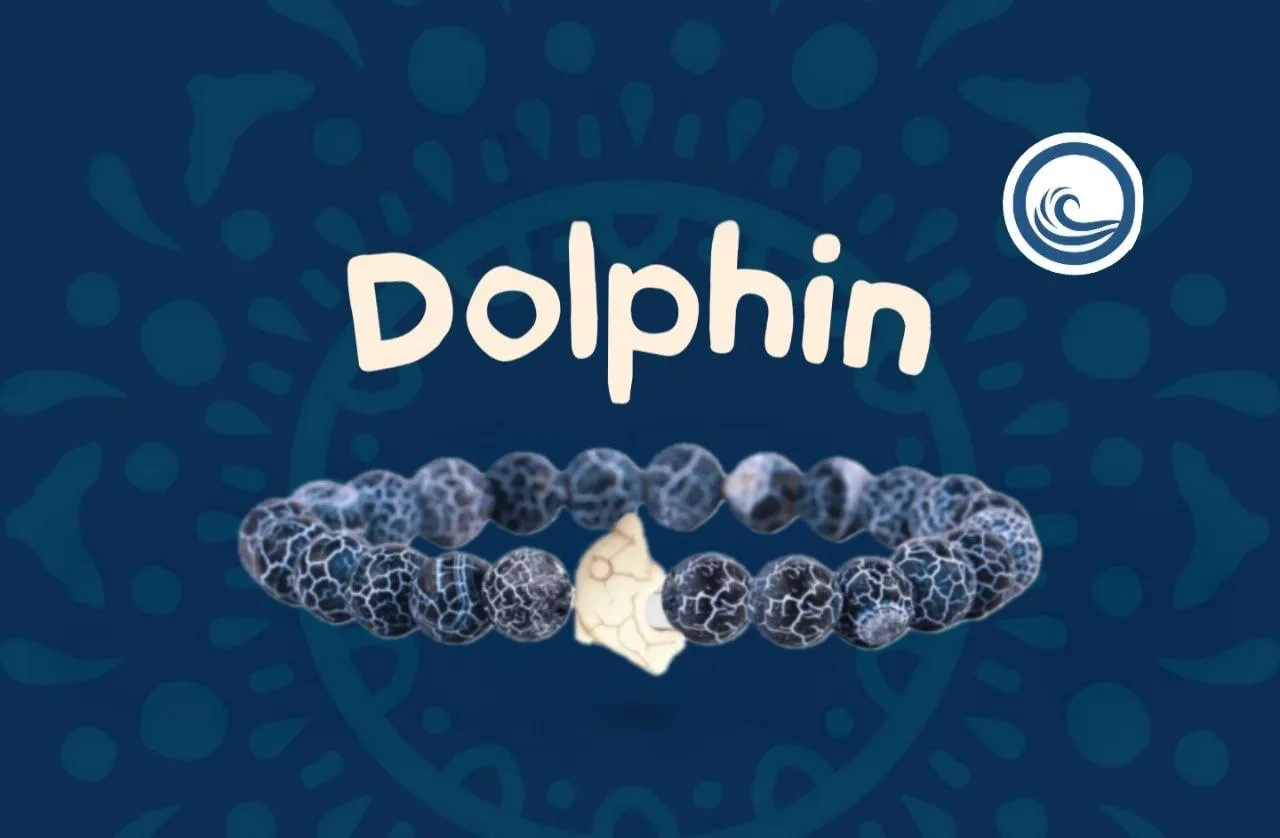 The Dolphin Bracelet — Сіро-чорний