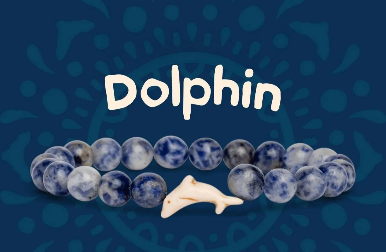 The Dolphin Bracelet — Синьо-білий