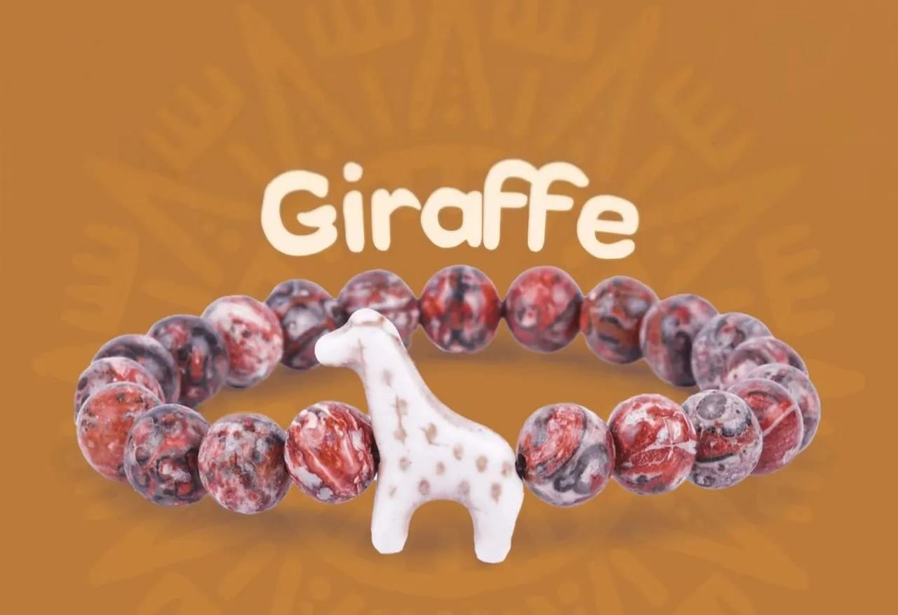The Giraffe Bracelet — Червоно-сірий