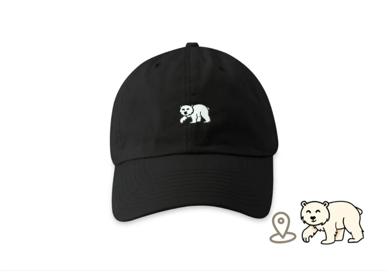 The Ocean Animal Cap — Білий ведмідь / Чорна