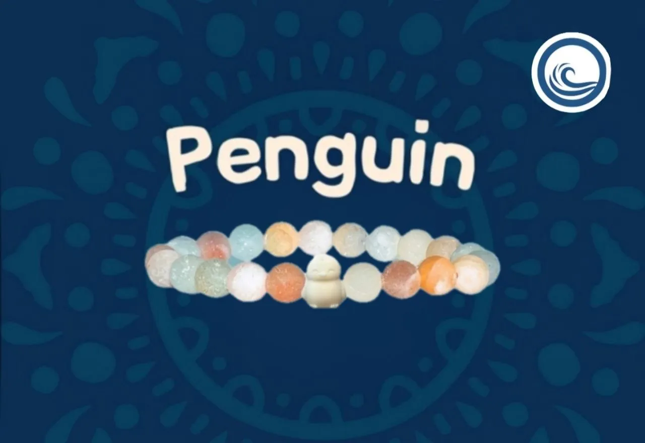 The Penguin Bracelet — Бежево-блакитний