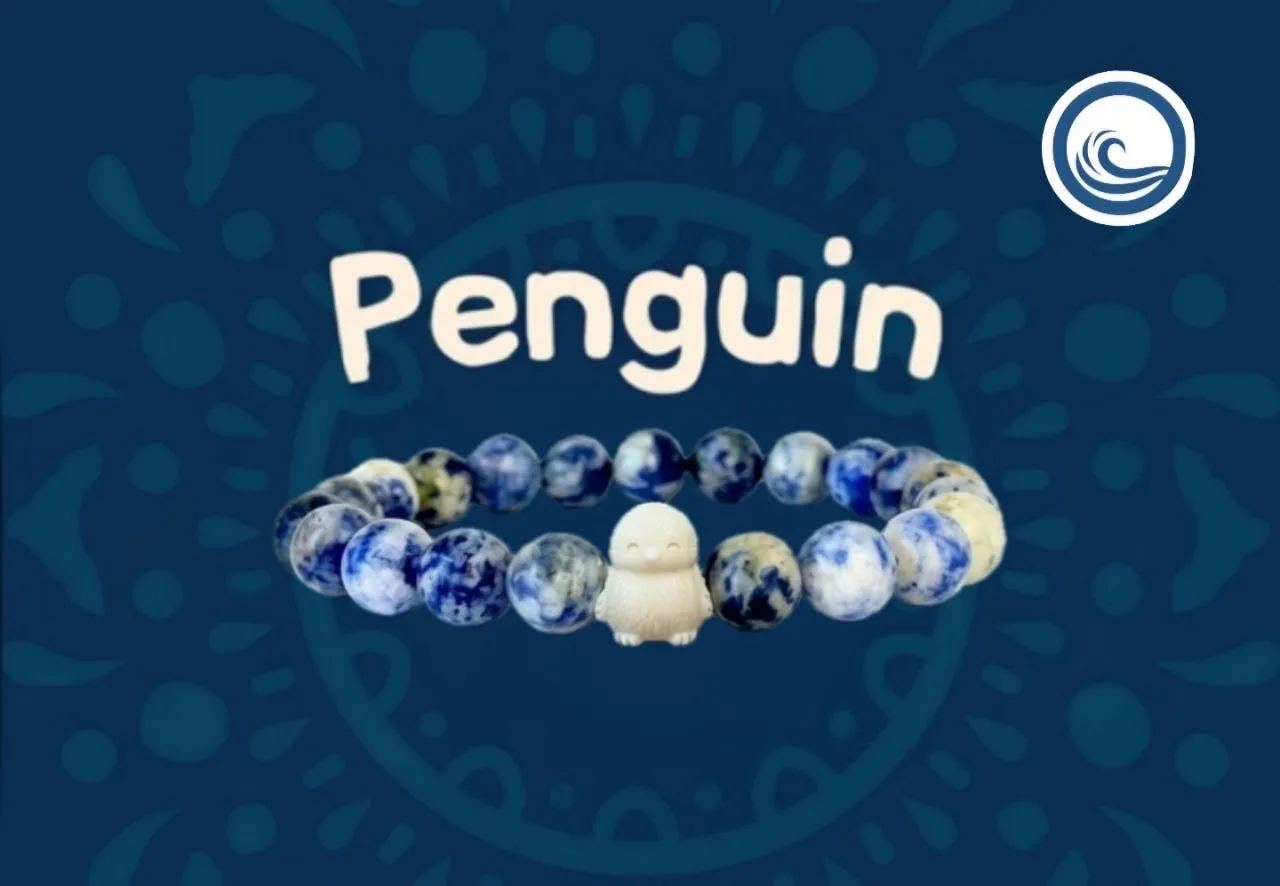 The Penguin Bracelet — Синьо-білий