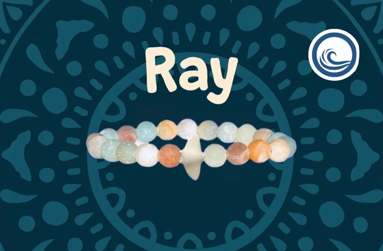 The Ray Bracelet — Бежево-блакитний