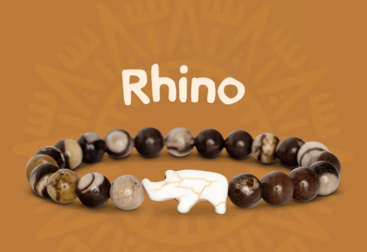 The Rhino Bracelet — Коричнево-чорний