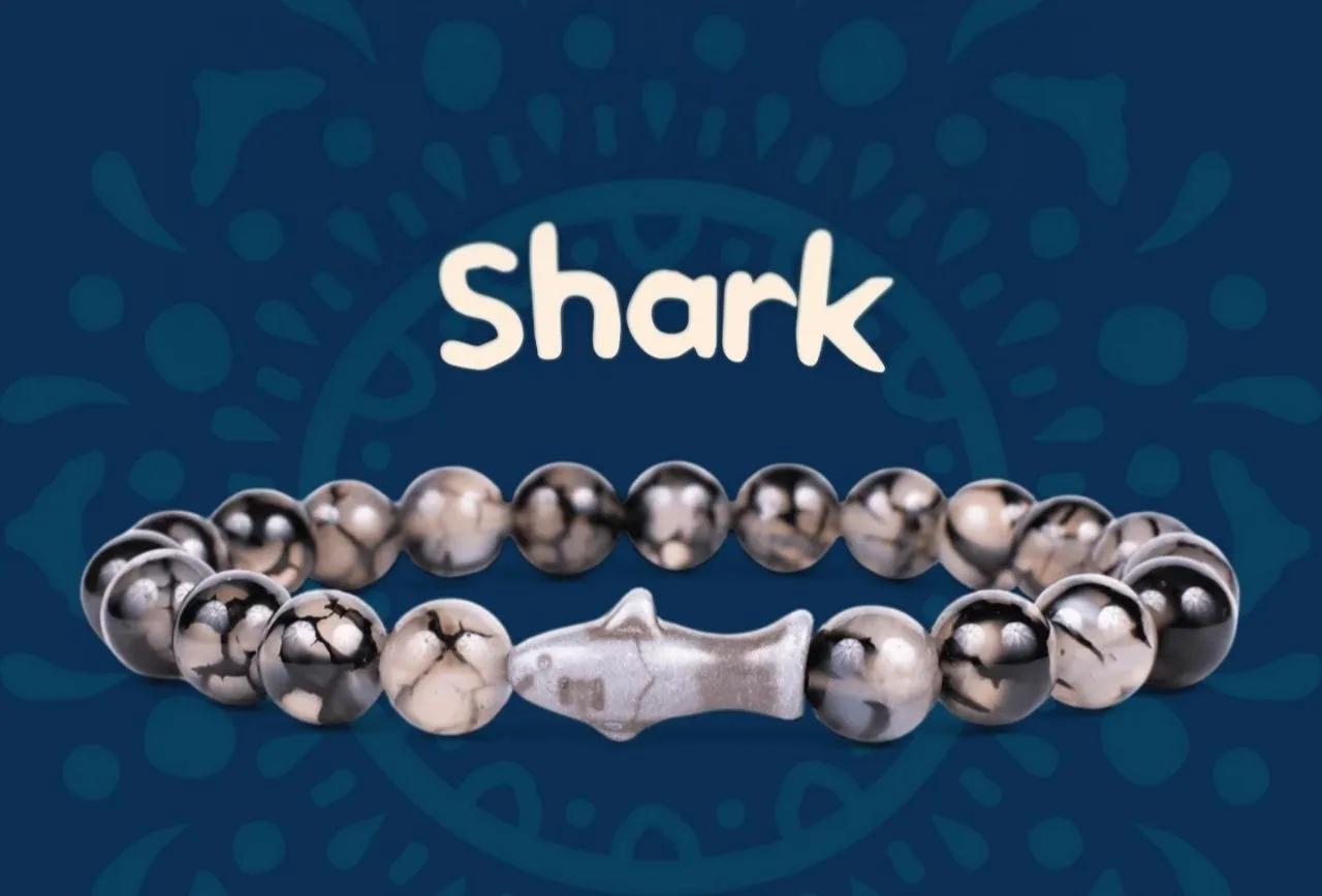 The Shark Bracelet — Біло-чорний