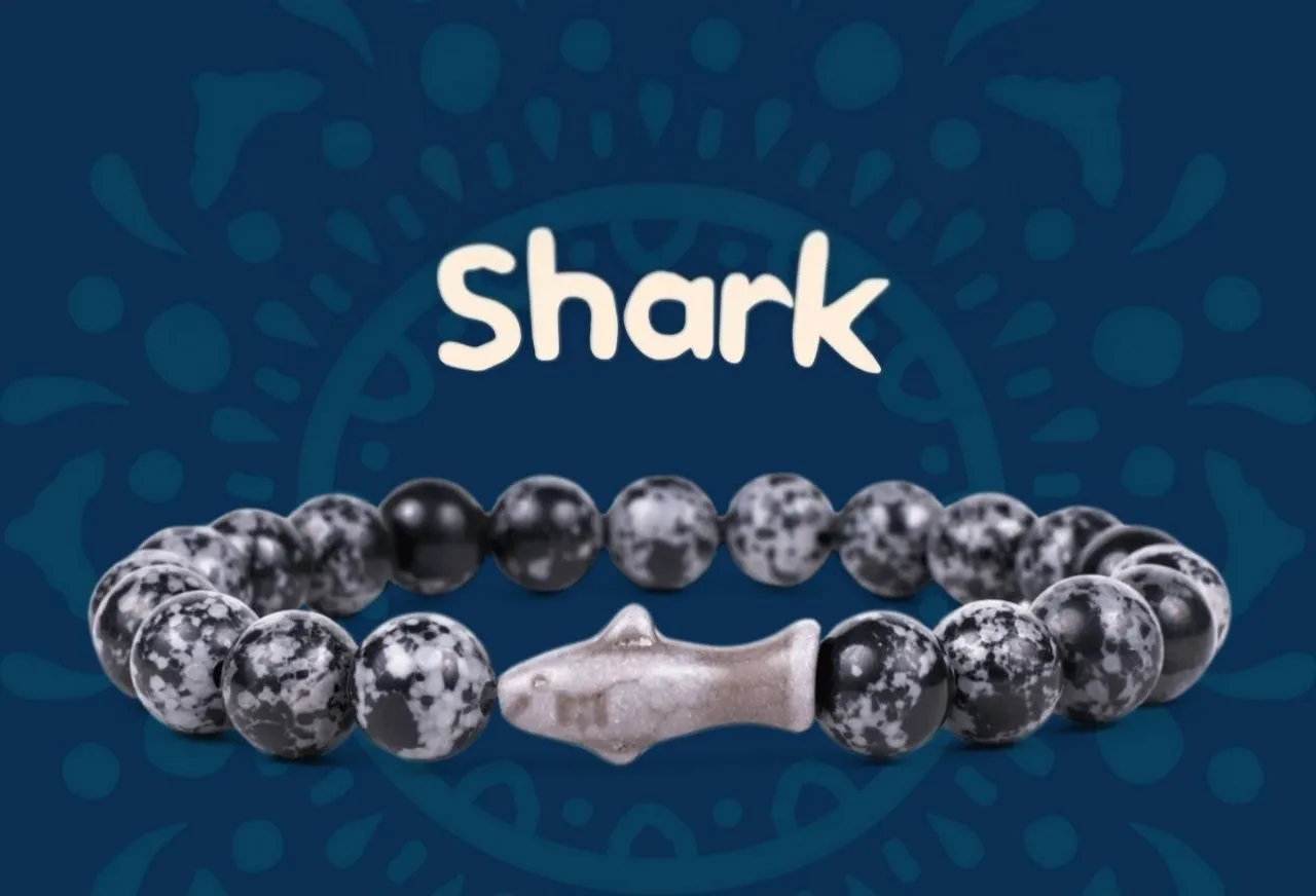 The Shark Bracelet — Сіро-чорний