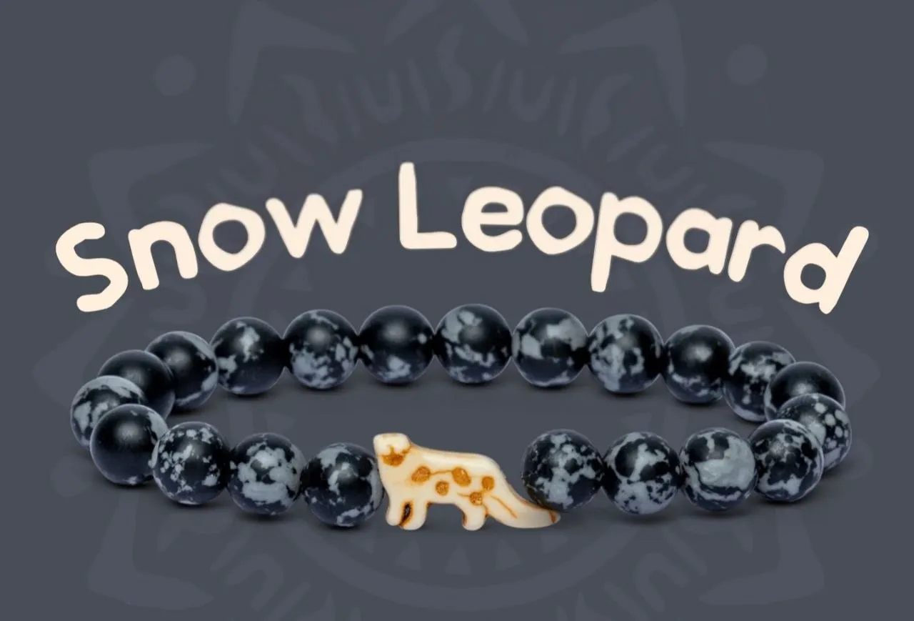 The Snow Leopard Bracelet — Чорно-сірий