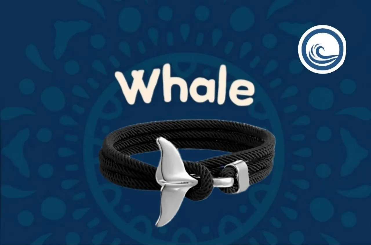 The Whale Bracelet — Чорний шнур